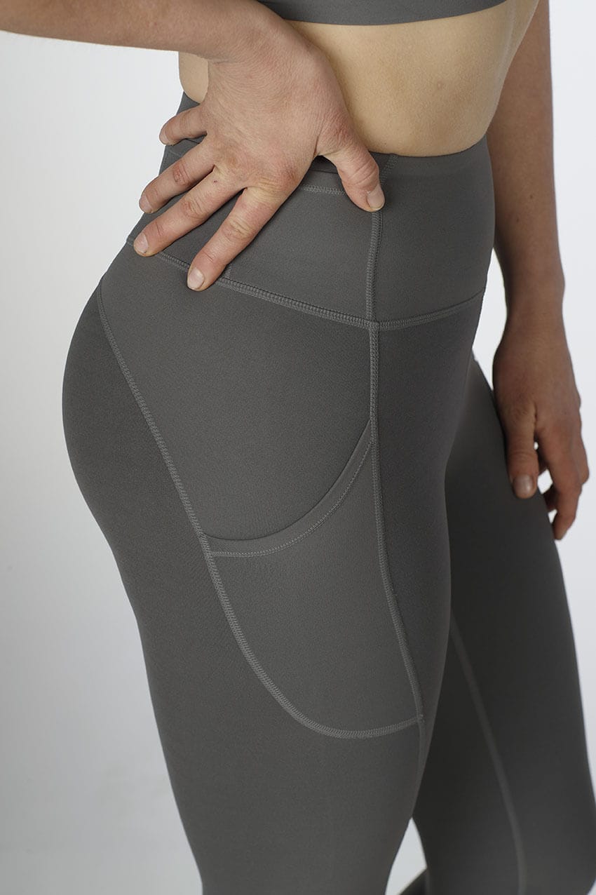 Buy Ultra Flex High Waist Pocket Leggings in Grey Color – SPYDERWEAR ™